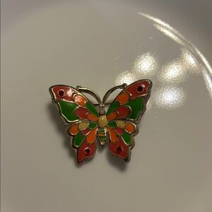 Colorful Butterfly Brooch